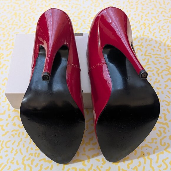 Vintage LSB Red Patent Leather Opera Pumps - Picture 6 of 7